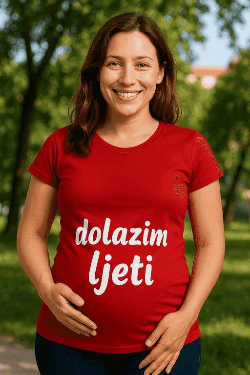 Majica za trudnice - dolazim ljeti