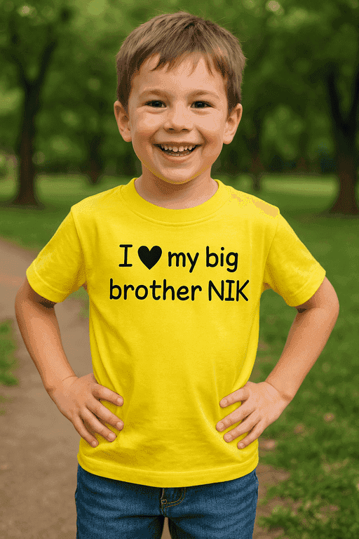 Majica za dijete s velikim bratom - I ♥ my big brother NIK