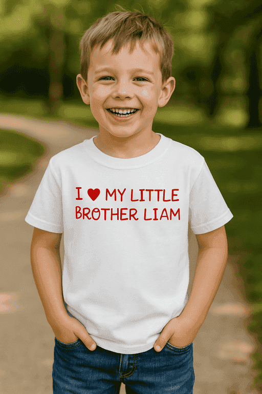 Majica za starijeg brata - I ♥ MY LITTLE BROTHER LIAM