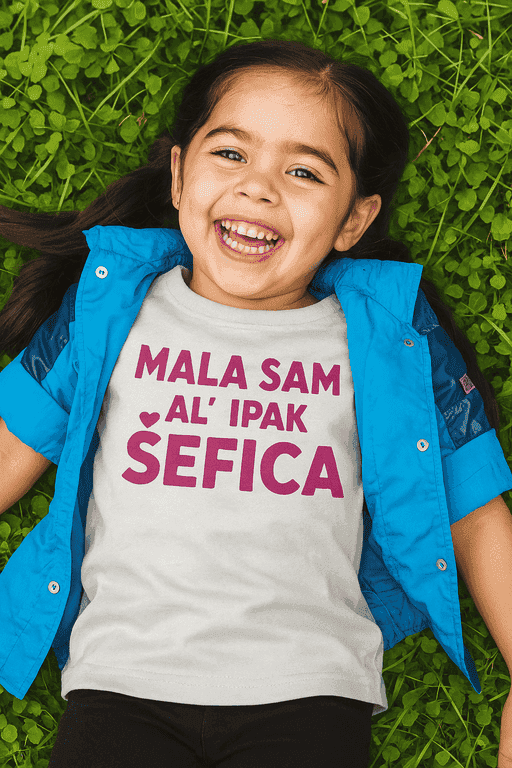 Majica za djevojčice - MALA SAM ♥ AL' IPAK ŠEFICA