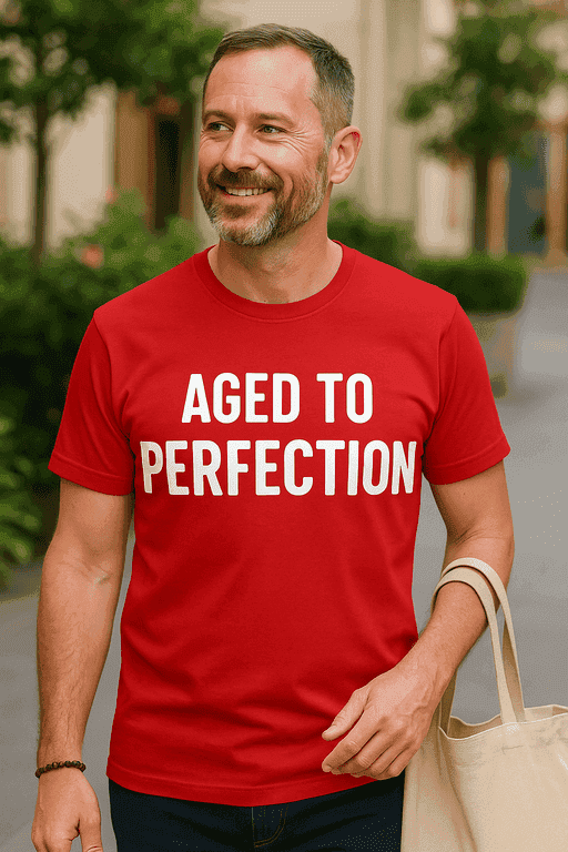 Majica za muškarce koji dobro stare - AGED TO PERFECTION