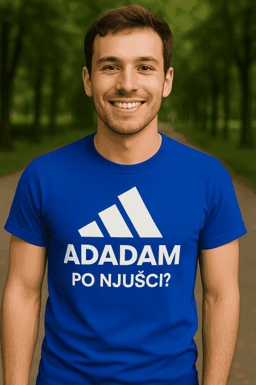 Majica za ljubitelje grubljeg humora - ADADAM PO NJUŠCI?