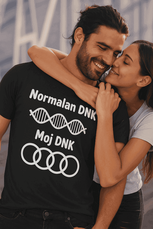 Majica za ljubitelje Audija - Normalan DNK Moj DNK