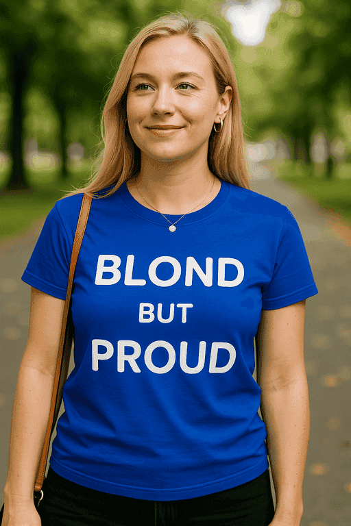 Majica za plavuše - BLOND BUT PROUD
