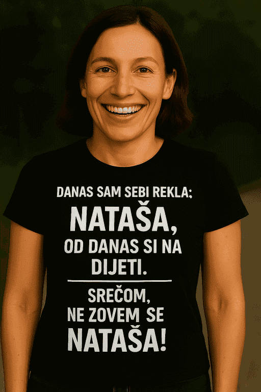 Majica danas sam sebi rekla na dijeti, srećom nisam Nataša