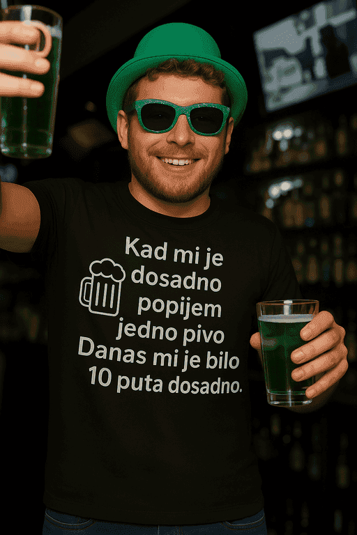 Majica za pivopije - Danas mi je bilo 10 puta dosadno