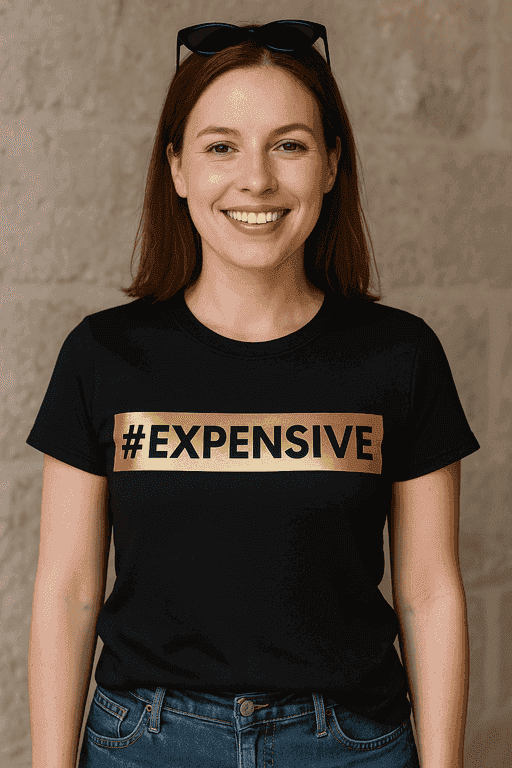 Majica za ljubitelje luksuza - #EXPENSIVE