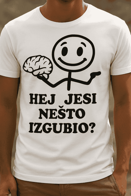 Majica za sarkastične provokatore - HEJ JESI NEŠTO IZGUBIO?