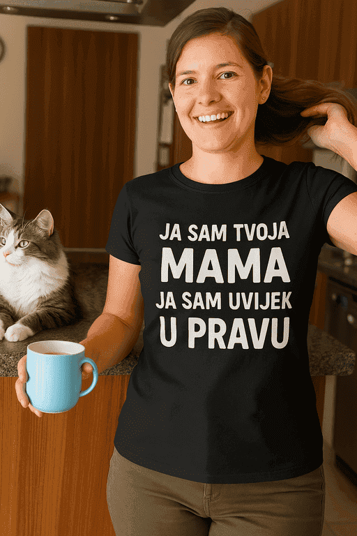 Majica za mame - JA SAM TVOJA MAMA JA SAM UVIJEK U PRAVU
