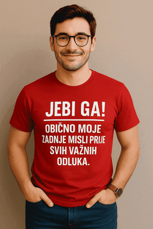 Majica za neodlučne - jebi ga, moje zadnje misli