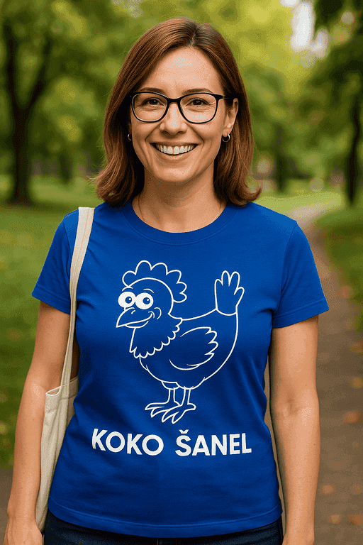 Majica za ljubitelje kokoši - KOKO ŠANEL