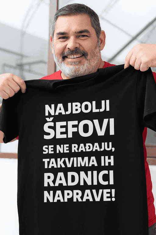 Majica najbolji šefovi ih radnici naprave