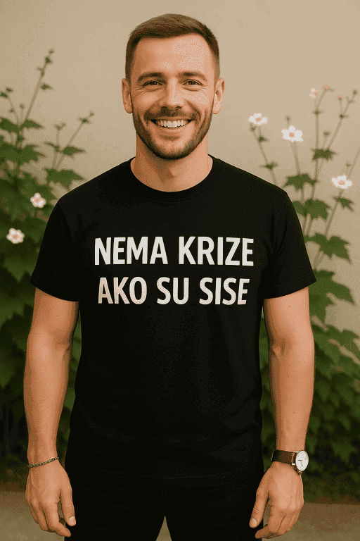 Majica za ekipu za tulume - NEMA KRIZE AKO SU SISE