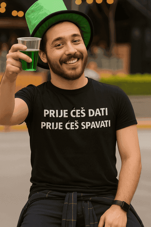 Majica za zafrkante - PRIJE ĆEŠ DATI PRIJE ĆEŠ SPAVATI