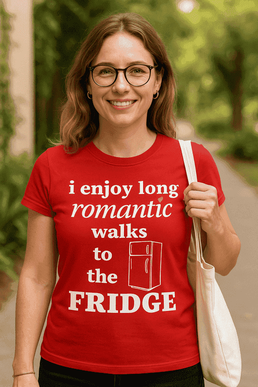 Majica i enjoy long romantic walks to the fridge