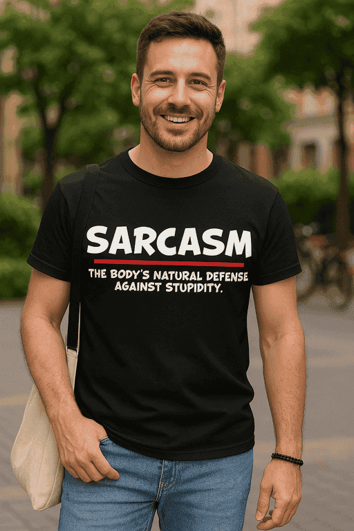 Majica za sarkastične osobe - sarkazam protiv gluposti
