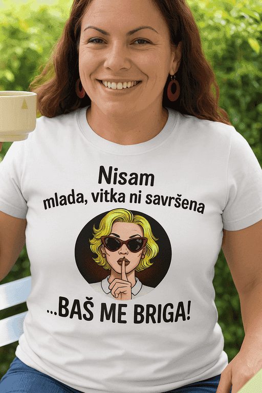 Majica za žene sa stavom - baš me briga