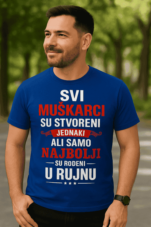 Majica samo najbolji muškarci rođeni u rujnu