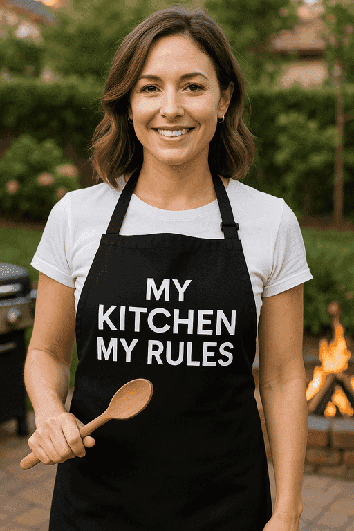 Pregača za kuharice - MY KITCHEN MY RULES