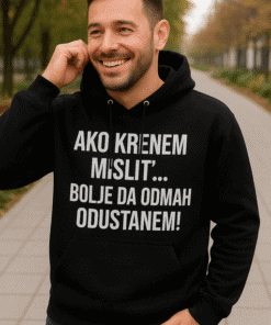 Ženski hoodie s motivacijskim natpisom za svakodnevnu inspiraciju.