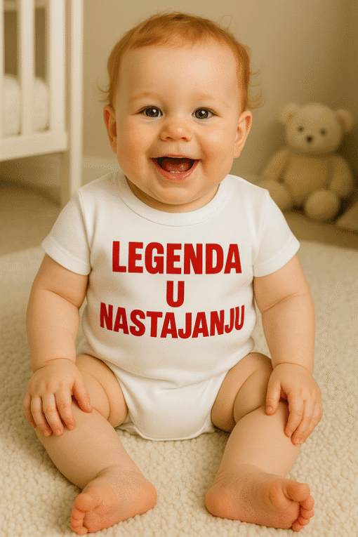 1. Dijete u majici s natpisom "Legenda u nastajanju".