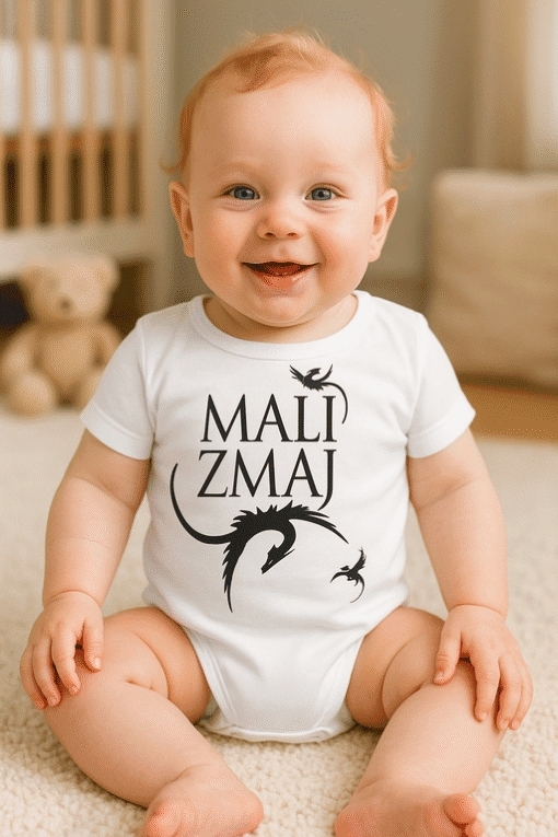 Mali zmaj dizajnerska dječja majica, otporan i udoban, savršena za mališane, od TOP-majice.hr.
