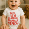 Tata i ja se slažemo: mama je šefica, majice za djecu, optima majice.