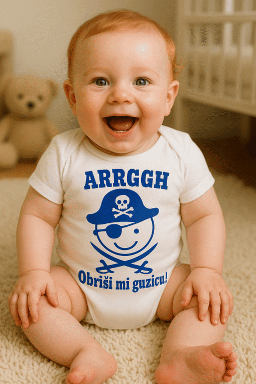 Smešno dječje bodi s Han Solo motivom i tekstom, idealno za zabavu i kvalitetan odjevni izbor za djecu.