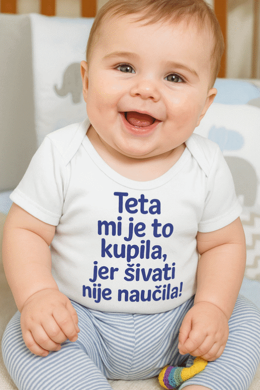 1. Dječja majica s humorističnim natpisom za svaki dan.