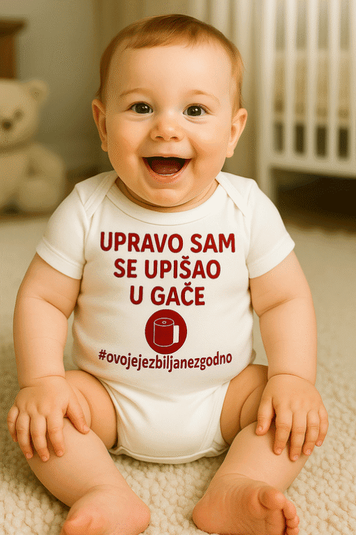 Upravo sam se upišao u gaće, humoristične majice za djecu, zabavni tiskovi, Top-majice.hr.