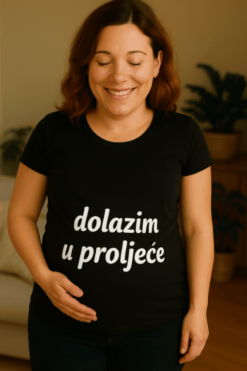 Smanjena težina i trud s majicom "dolazim u proljeće".