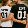 OTP: majice za parove s natpisima Queen i King za savršenu ljubavnu simboliku.