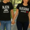 Najbolje majice za parove s natpisima "Njen uvijek, Njegova zauvijek" | Top majice za ljubavne poklone.