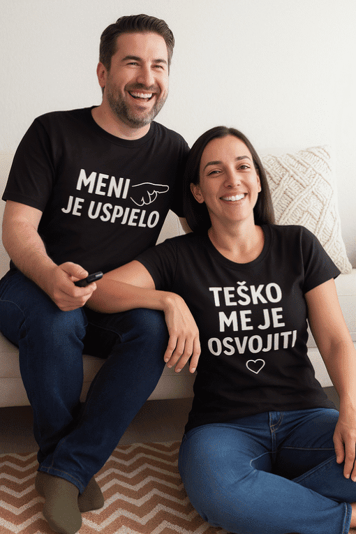 Meni je uspjelo, Teško me je ostvariti - unisex majice s motivacijskim natpisima.