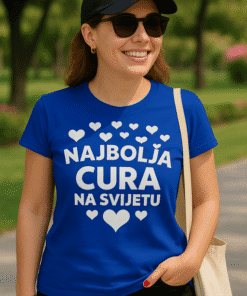 Užasna majica s natpisomNajbolja cura na svijetu.