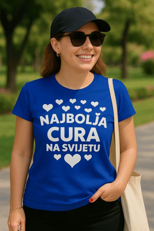 Užasna majica s natpisomNajbolja cura na svijetu.