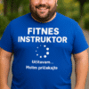 Fitness instruktor na t-skjecu, idealan za sportsku odjeću i promociju fitness sadržaja.