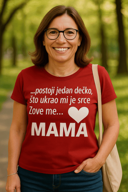 Majica za mame s porukom, savršena za roditelje, idealna za poklon, kvalitetna i udobna, Top-majice.hr.