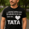 Volim tatinu majicu s ljubavnom porukom za ocem, idealna za darivanje.