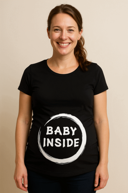 Prilagođena majica za majke s natpisom Baby Inside.