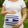1. Personalizirane majice s printom za trudnice i roditelje.