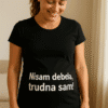 Nosiva majica s natpisom protiv samosumnje, komforan i osoban modni dodatak.