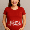 Prilagođena majica za trudnice s tiskom, moderna i udobna, za posebne trenutke neočekivanog lista.