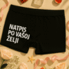 Oprema za osobni stil i udobnost, personalizirane muške boxerice s natpisom po želji.