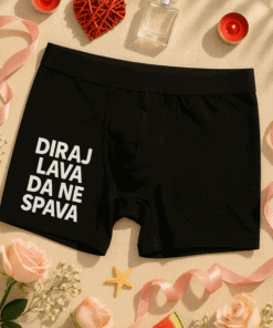 Mišljenje za optima, traka za rublje s tekstom; personalizirani dizajn za muškarce i žene.