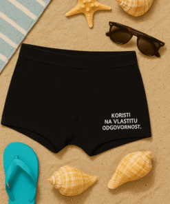 1. Muške bokserice za plažu s odgovornim korištenjem, vrhunski materijal.