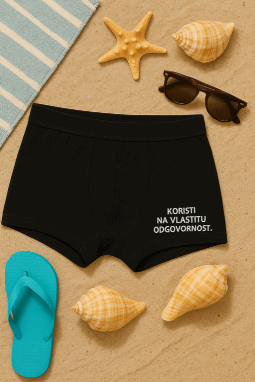 1. Muške bokserice za plažu s odgovornim korištenjem, vrhunski materijal.