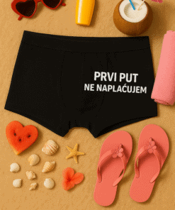 Ukrase li smajlići i sunčane naočale, odmor na plaži, suncobran i kupaći kostim.