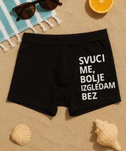 Nevjerojatne muške boxerske gaće s porukom za ljetnu sezonu.