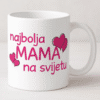 Najbolja MAMA na svijetu šalica, personalizirana dar za majke, idealno za poklon, optima quality.